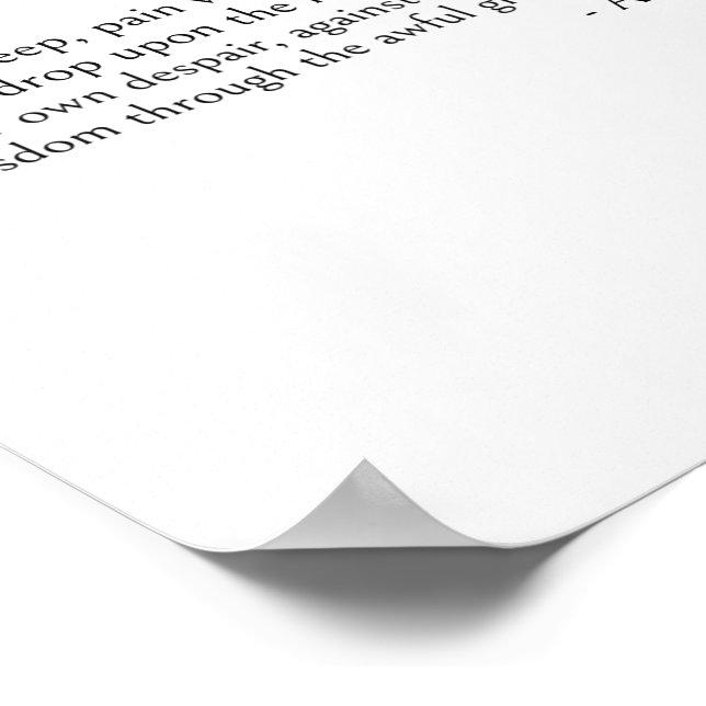 Aeschylus citattecken, även i vår sömn poster (Hörn)