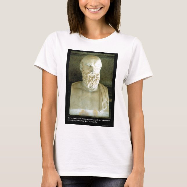 Aeschylus ’Proverb Saith’ Quote Gifts Tees et Tröja (Framsida)