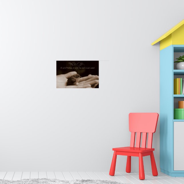 Aesop Inspirational Quote "Act of Kindness" Poster (Barnkammare 1)