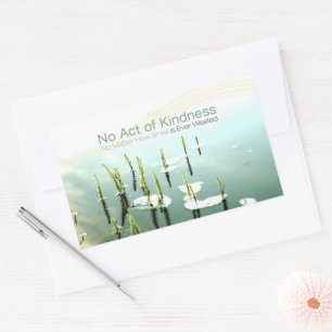 Aesop Inspirational Quote Sticker "Kindness" Rektangulärt Klistermärke