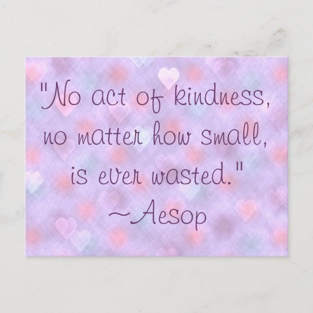 Aesop Kindness Postcard Vykort (Framsida)