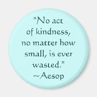 Aesop Kindness Quote Magnet