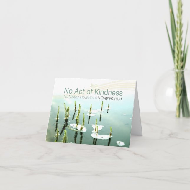 Aesopinspirationsofferten "Kindness" Tack Kort (Framsida)