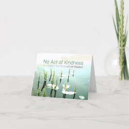 Aesopinspirationsofferten "Kindness" Tack Kort