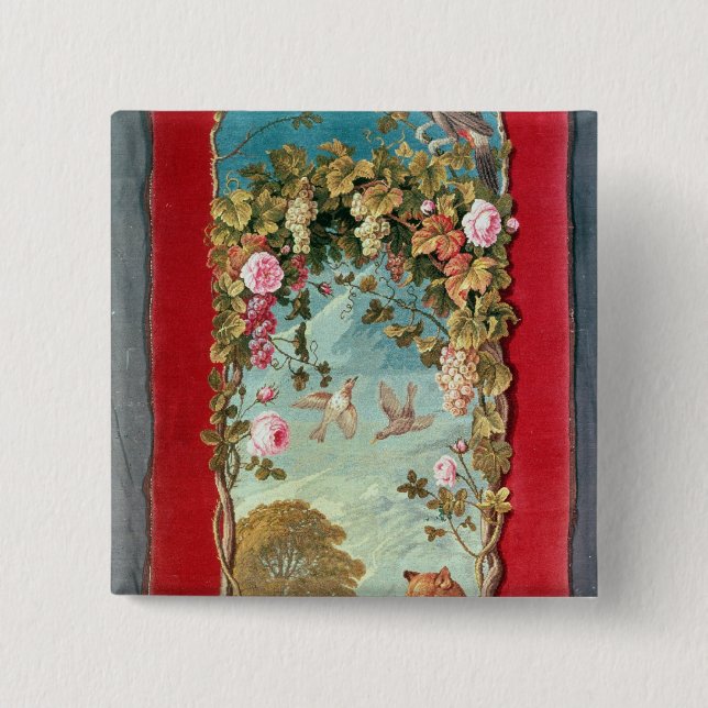 Aesops fabel räven och druvorna knapp (Framsida)