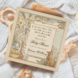 Aesops storybook Baby Shower-inbjudningar Inbjudningar