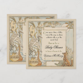 Aesops storybook Baby Shower-inbjudningar Inbjudningar