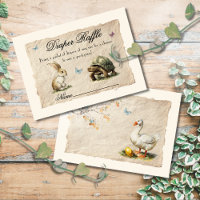 Aesops storybook Diaper Raffle-kort