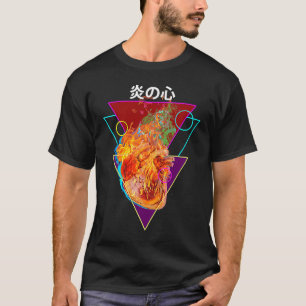 Aestesikarosdel från humant hjärta och anat t shirt