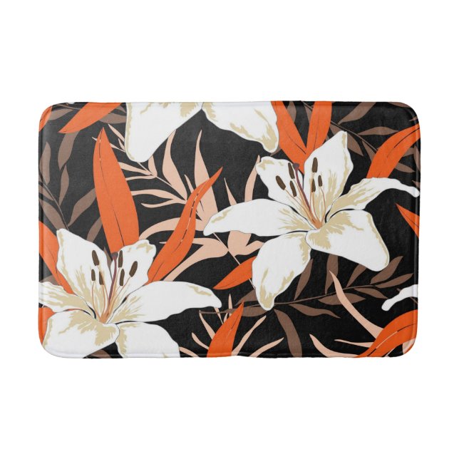 Aestesisk blommigt badrumsmatta (Framsidan)