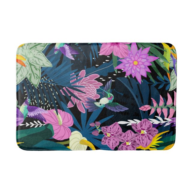 Aestesisk blommigt badrumsmatta (Framsidan)