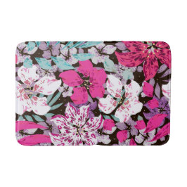 Aestesisk blommigt badrumsmatta