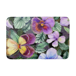 Aestesisk blommigt badrumsmatta