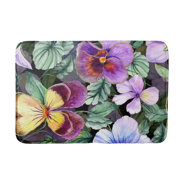 Aestesisk blommigt badrumsmatta (Framsidan)