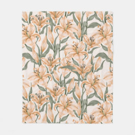 Aestesisk blommigt fleecefilt