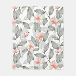 Aestesisk blommigt fleecefilt