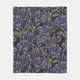 Aestesisk blommigt fleecefilt