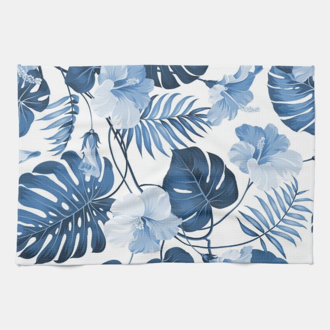 Aestesisk blommigt kökshandduk (Horisontell)