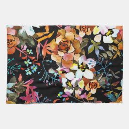 Aestesisk blommigt kökshandduk