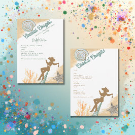 Aestesisk cowboybachelorette helg inbjudningar