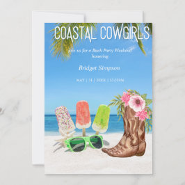 Aestesisk cowboybachelorette helg inbjudningar