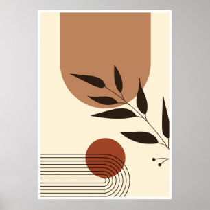 Aestesisk geometrisk illustration poster