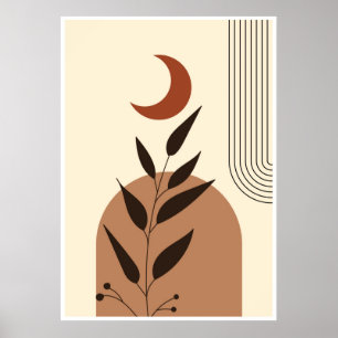 Aestesisk geometrisk illustration poster