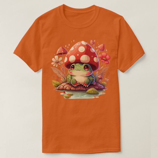 Aestesisk groda på Mushroom 13 T Shirt (Design framsida)