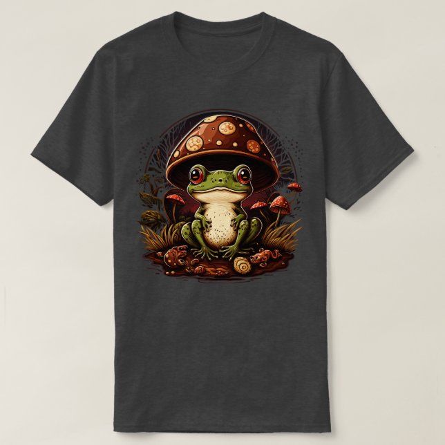 Aestesisk groda på Mushroom 7 T Shirt (Design framsida)