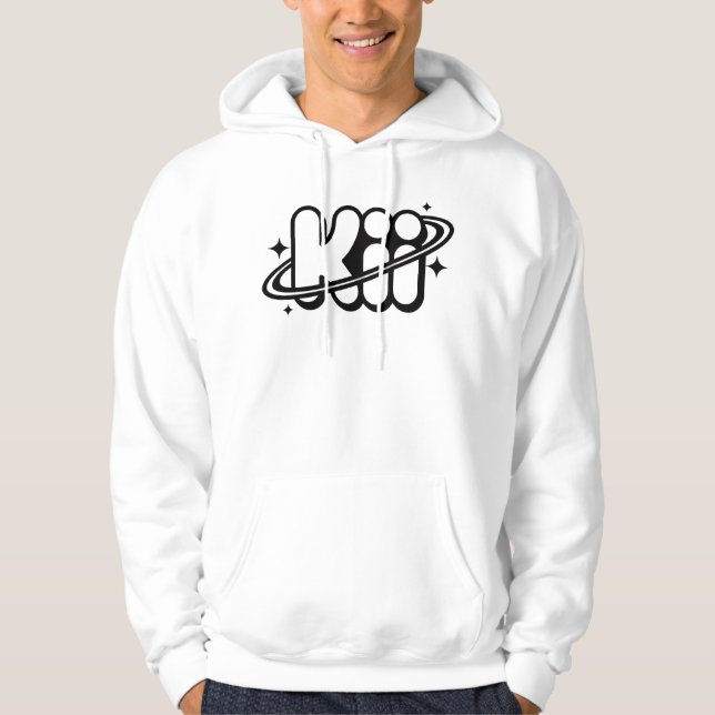 Aestesisk Kiii-Logotyp | Minimalistisk Y2K-platsra Hoodie (Framsida)