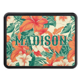 Aestesisk lush topikal och löv mönster dragkroksskydd