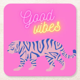 Aestesisk Rosa för Tonåringar, flickor, tweens Underlägg Papper Kvadrat