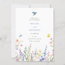 Aestesisk vild blommor bröllop