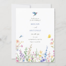 Aestesisk vild blommor bröllop spara datumet