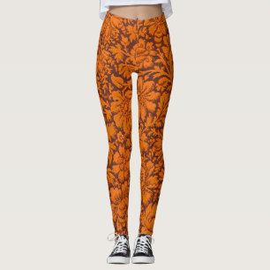 Aestesisk Vintage vid utskrift över Blommigten Leggings