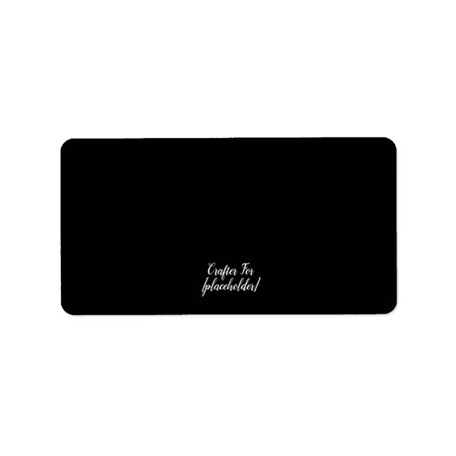 Aestesiskt Anpassningsbar-kort Adressetikett (Framsidan)