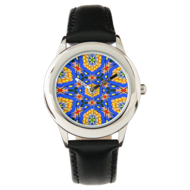 Aestesiskt Blommönster Armbandsur (Framsida)