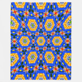 Aestesiskt Blommönster Fleecefilt