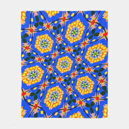 Aestesiskt Blommönster Fleecefilt