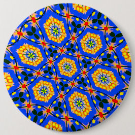 Aestesiskt Blommönster Knapp