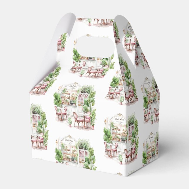 Aestesiskt Fransk, kafé, Vintage Presentaskar (Framsidan Sidan)