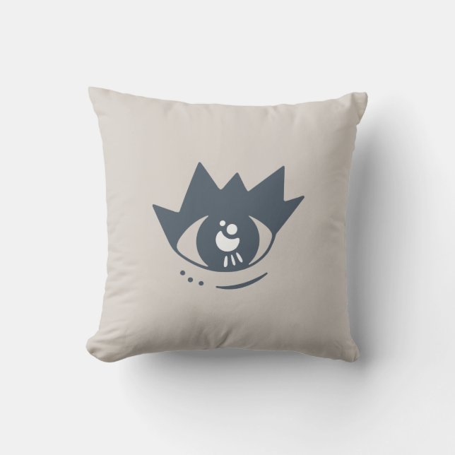 Aestesiskt Grått Öga Dekorativ kudde (Framsida)