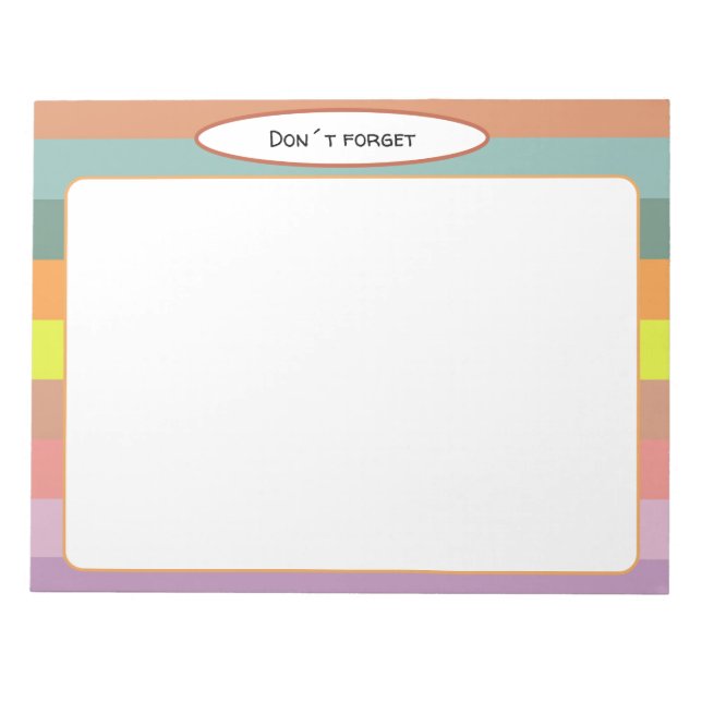 Aestesiskt landskap linjer Anteckningsblock (Framsida)