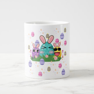 Aestesiskt och söt påskägg mönster jumbo mugg