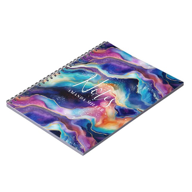 Aestesiskt regnbåge färg agerade glitter struktur anteckningsbok (Vänstra Sidan)