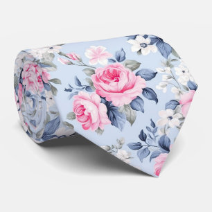 Aestesiskt Shabby chic Rosa ros Mönster Slips
