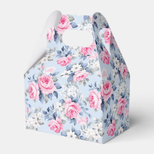 Aestesiskt Shabby chic Rosa ros, sjölöst Mönster Presentaskar