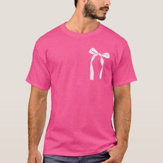 Aestesiskt Trendig Rosa Coquette Bow T-Shirt