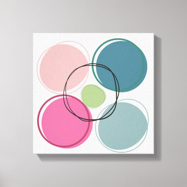 Aestetisk cirkel - Modern Abstrakt Canvas Wall Art (Framsida)