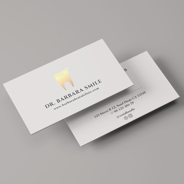 Aestetiska dentister rengör minimalt Möte för tand Visitkort (Aesthetic Dentist Clean Minimal Dental Appointment Business Card
)